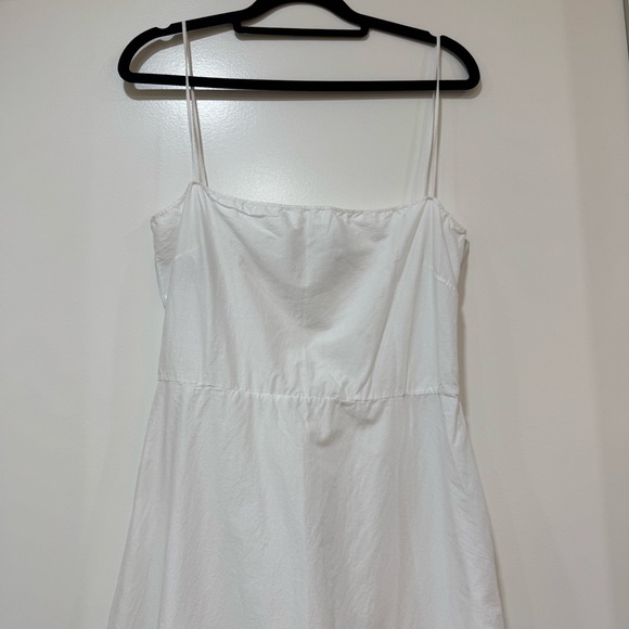 Christian Dior Square Neckline Long White Dress 100% Cotton Dress Size US 6 I 42 - Picture 5 of 13
